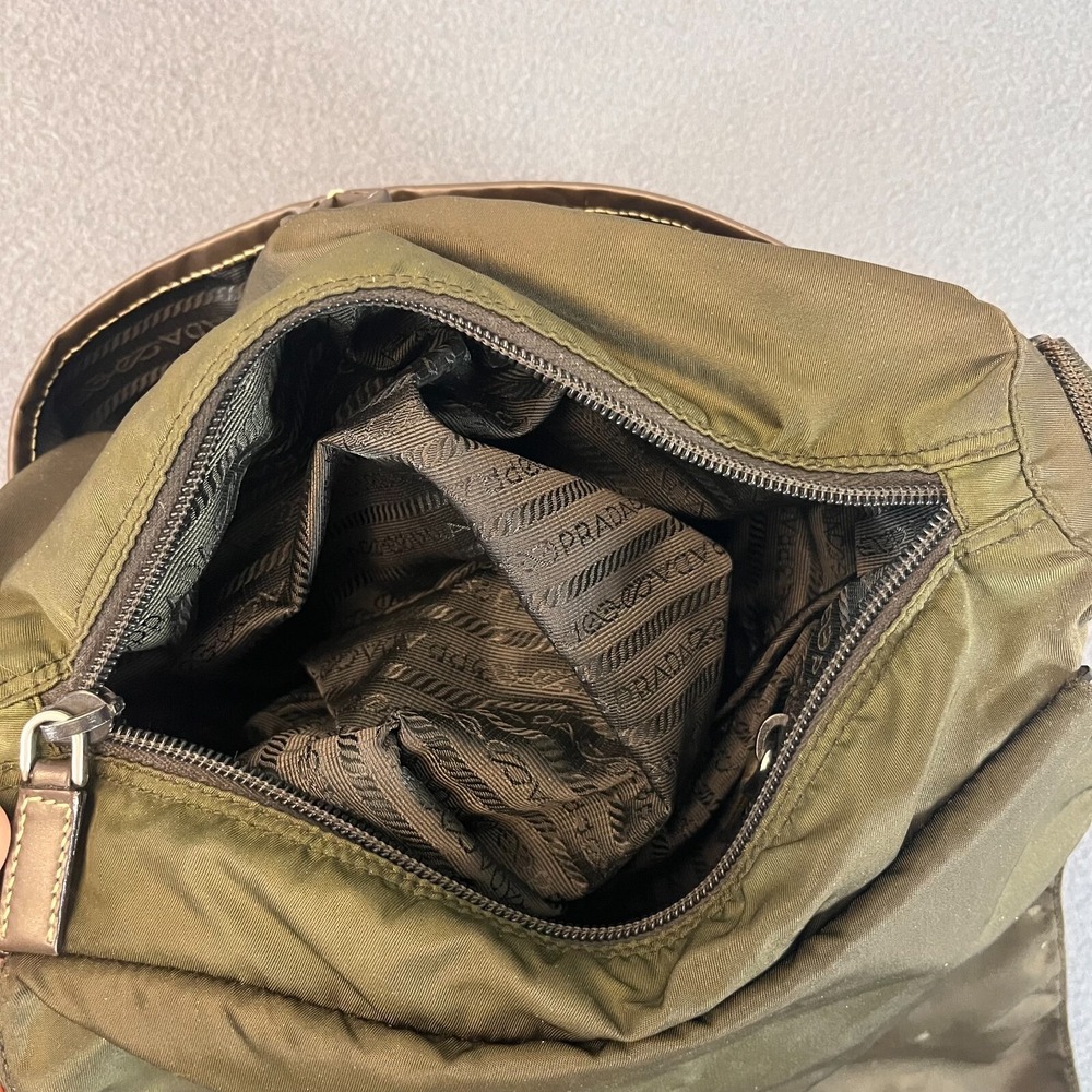 PRADA Shoulder Bag Crossbody Messenger Bag Shoulder Bag Nylon Triangle Logo Uni - Picture 11 of 16